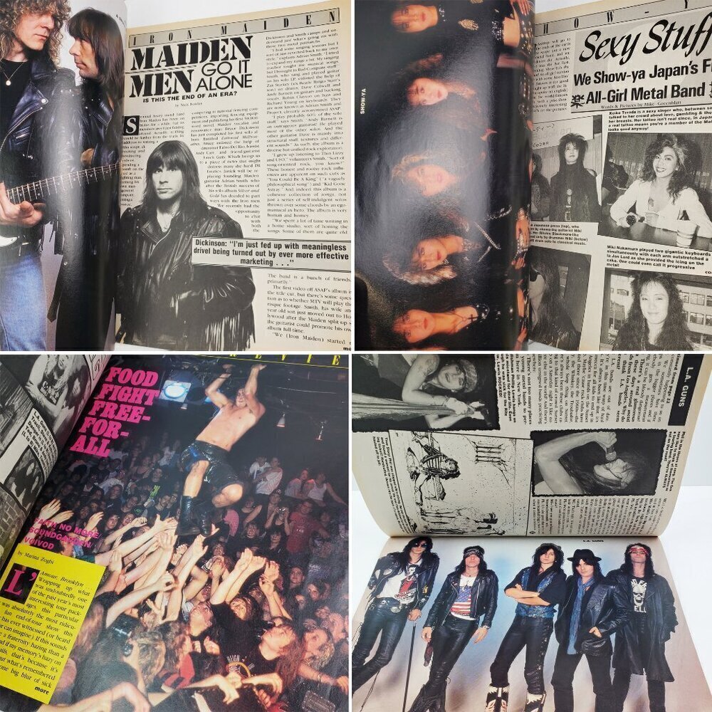 Metalshop Magazine Iron Maiden Soundgarden L.A. Guns Show-Ya Dio Cult Sept. 1990 - Picture 3 of 10